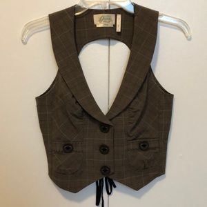 Plaid vest